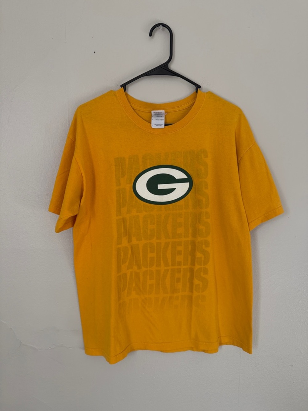 Green Bay Packers Gold Graphic Short Sleeve Tee